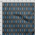 thumbnail image 4 of oneOone Cotton Cambric Blue Fabric Argyle Sewing Craft Projects Fabric Prints By Yard 56 Inch Wide, 4 of 4