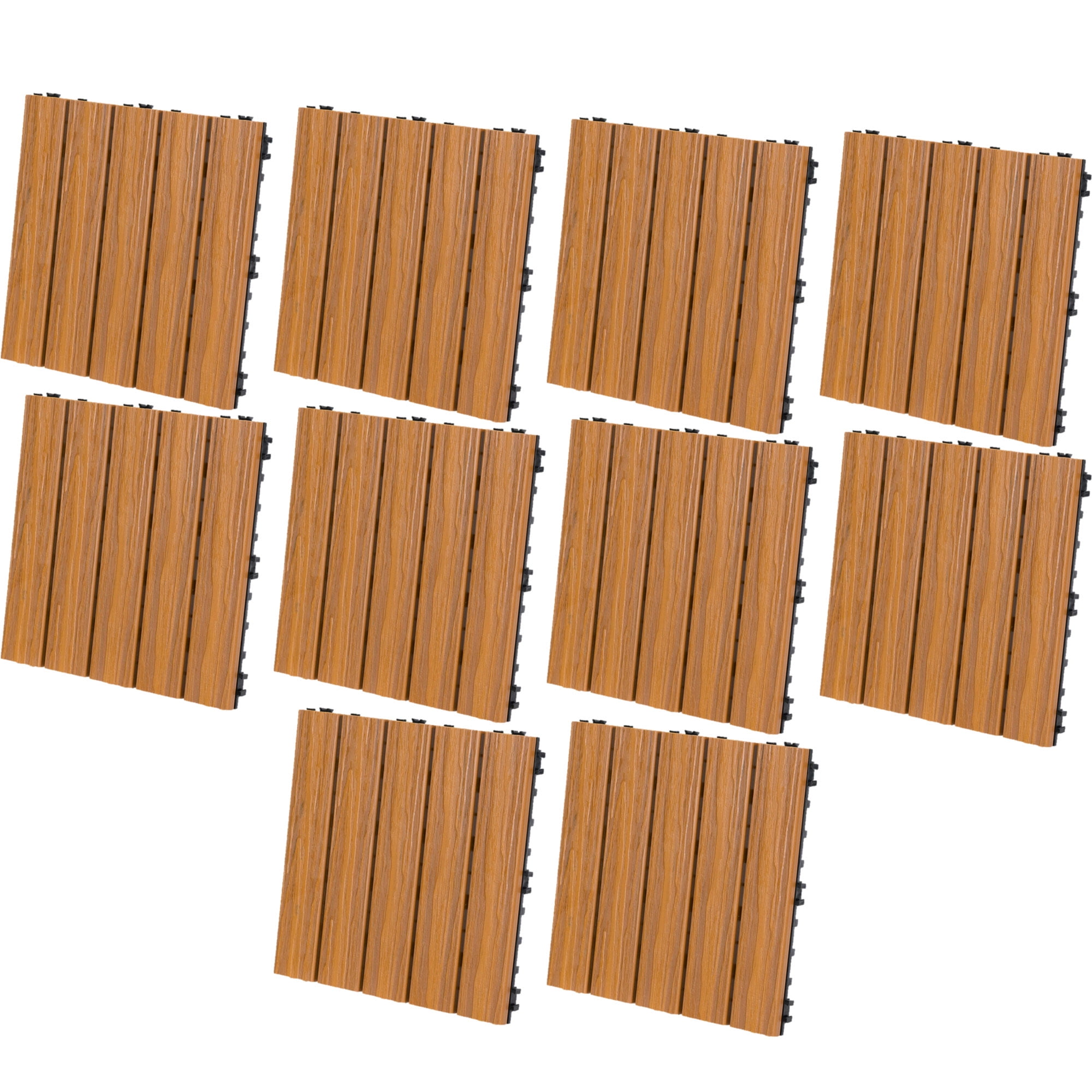 Cedar EON 12x24 Deck and Balcony Tiles Pack of 5 10 sq.ft./Pack 100% Engineered Polymer.