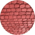 thumbnail image 1 of Ahgly Company Tapis Rond Lavable en Machine Intérieur Transitionnel Rouge, 8 Pieds Rond, 1 of 7