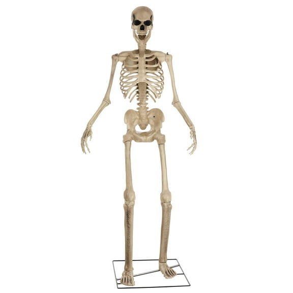 Animated 8 Foot Giant Skeleton Decoration