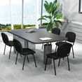 thumbnail image 4 of Gymax Set of 10 Stackable Mid Back Conference Guest Reception Chair Office Home, 4 of 10