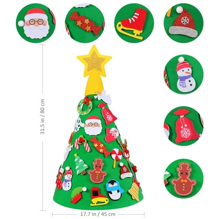 

NUOLUX Christmas Tree Ornaments 3-d Puzzles Christmas Tree Decorations Decorate Toddler