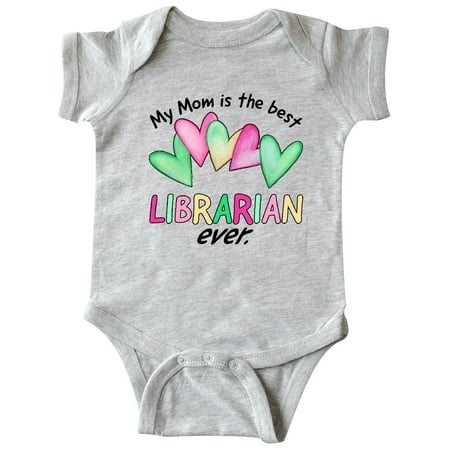 

Inktastic My Mom is the Best Librarian Ever Gift Baby Boy or Baby Girl Bodysuit