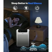 Air Purifiers for Home Large Room, Cover Up to 2600 Ft² with Washable Filters, Powerful Turbo Mode,22dB Sleep Mode, PM2.5 Air Quality Display, Air Cleaner for Pets Hair, Smoke, Odors