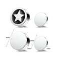 thumbnail image 3 of QQTDFG 1 Pair Stainless Steel Magnetic Stud Earrings for Men Women Clip on Earrings-04, 3 of 9