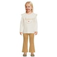 thumbnail image 2 of Garanimals Toddler Girl Flare Pants, Sizes 12M-5T, 2 of 5