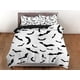 thumbnail image 3 of Murciélago impresiones halloween tamaño completo ropa de cama y funda de almohada, funda nórdica conjunto dormitorio, 3 of 4
