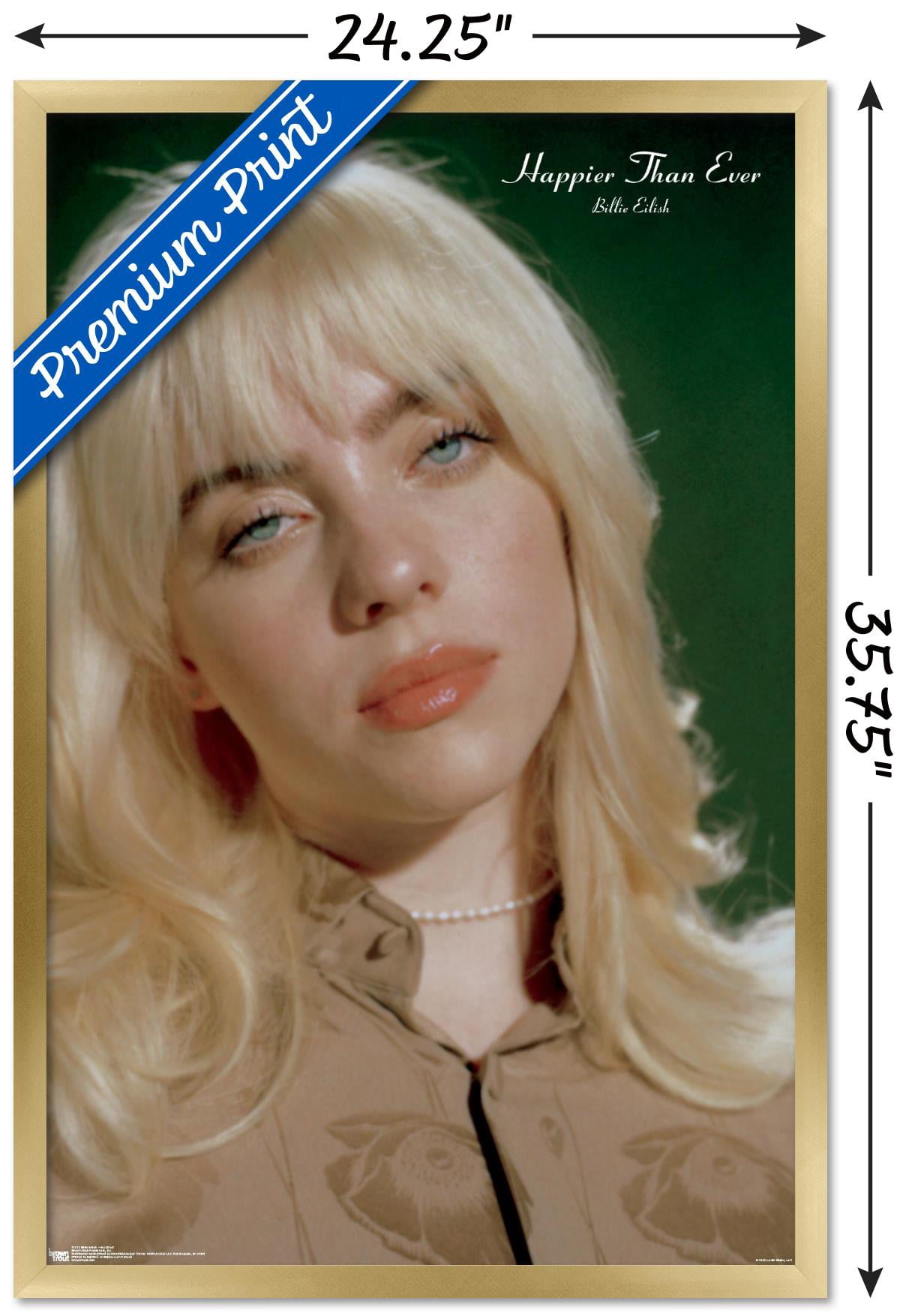 Billie Eilish - Headshot Wall Poster, 22.375" x 34" Framed