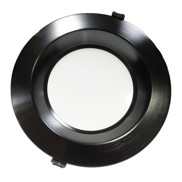 Nicor Lighting CLR8-TR-BK Garniture 8 Po pour Downlight CLR8, Noir
