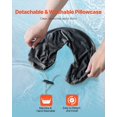 thumbnail image 6 of Upgraded Memory Foam Travel Neck Pillow, U-Shaped Support for Airplane & Car, Dark Gray, 6 of 11