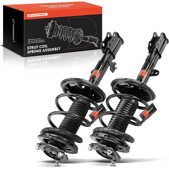 A-Premium Front Complete Strut Coil Spring Assembly Compatible with Toyota RAV4 2000-2005, AWD, Shock Absorber 171453 171454