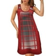 thumbnail image 2 of London Red Phone Booth Box Sleeveless U-Neck Fake Two Piece Dress prom dresses long dress women summer dress party night, 2 of 7
