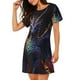 thumbnail image 2 of Fotbe Rainbow Wings Majestic Dragon Bata de Dormir para Mujer con Estampado, Camisón de Algodón de Manga Corta, Ropa de Dormir Casual, 2 of 6