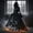 Black, variant on KLHDSF Women's Halloween Witch Costume Hooded Skeleton Print Dress Cosplay Stage Performance Black L