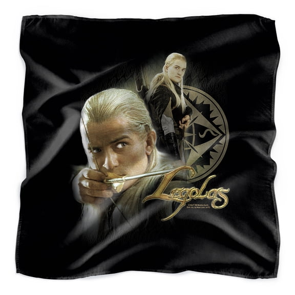 The Lord of the Rings Legolas Prince of Mirkwood Bandana (21 in x 21 in)