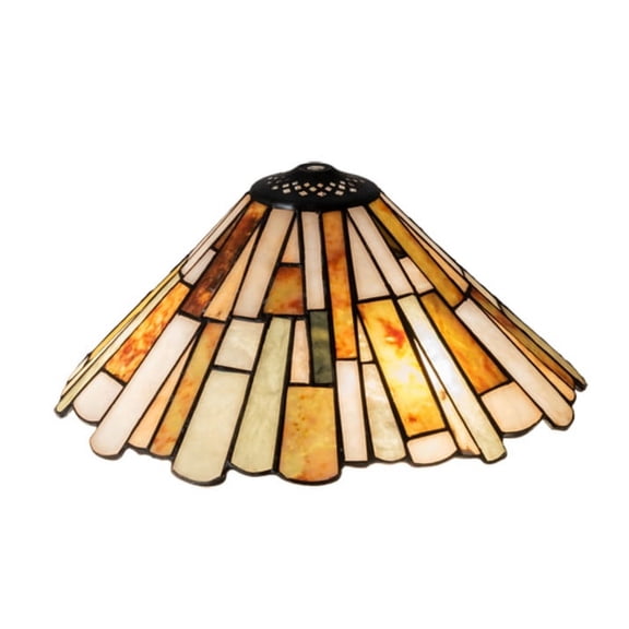 Meyda Tiffany 74020 Delta 6" Tall Lamp Shade - MultiColor