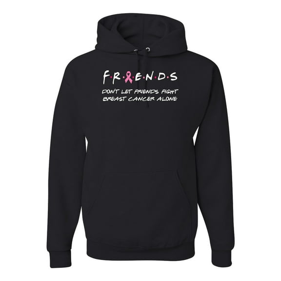 Don't Let Friends Alone Awareness Unisex Graphic Hoodie Sweatshirt, Black, Small