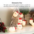 thumbnail image 4 of Naiovety navideñas Papá Noel Copos de nieve Muñeco de nieve Árbol de Navidad con adaptador Decoraciones de fiesta para patio Cocina y Comedor Naiovety HA067245-00, 4 of 6