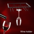 thumbnail image 2 of Porte-verre à vin, métal fer vin armoire support cuisine salle à manger porte-gobelet cintre étagère pour bar maison cuisine casiers à vin armoires, 2 of 13