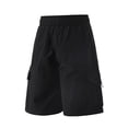 thumbnail image 5 of Men Cargo Shorts Pack Plus Size Cargo Shorts for Men, Fashion Elastic Waist Casual Shorts with Multi Pocket, Loose Hiking Sports Short Pants Black L, 5 of 8