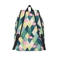 thumbnail image 2 of Lsque Flamingo Pattern Canvas Daypack, Durable Backpack, High-quality Versatile Backpack,Vintage Compact Backpack-Small, 2 of 6