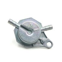 Unique Bargains Universal Metal Motorcycle Oil Gas Fuel Tap Petcock Valve Switch Silver Tone