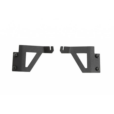 Dee-Zee Windshield Mount For Jeep Wrangler 2018 19 20 2021 | 50in. Light Bar Kit | Textured Black