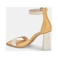 thumbnail image 5 of Dolce Vita Fionna Cream Multi Embossed Leather Ankle Strap Block Heeled Sandals (Cream Multi Embossed Leather, 5), 5 of 6
