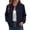 Navy, variant on Womens Thick Jacket Long Sleeve Button down Coats with Pockets Solid Color Casual Fall Winter Workout Jackets