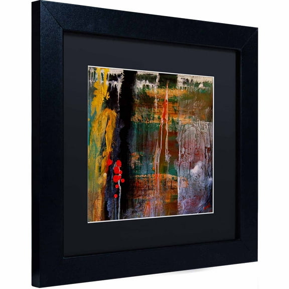 Trademark Fine Art "Entitled" Canvas Art by Nicole Dietz, Black Matte, Black Frame