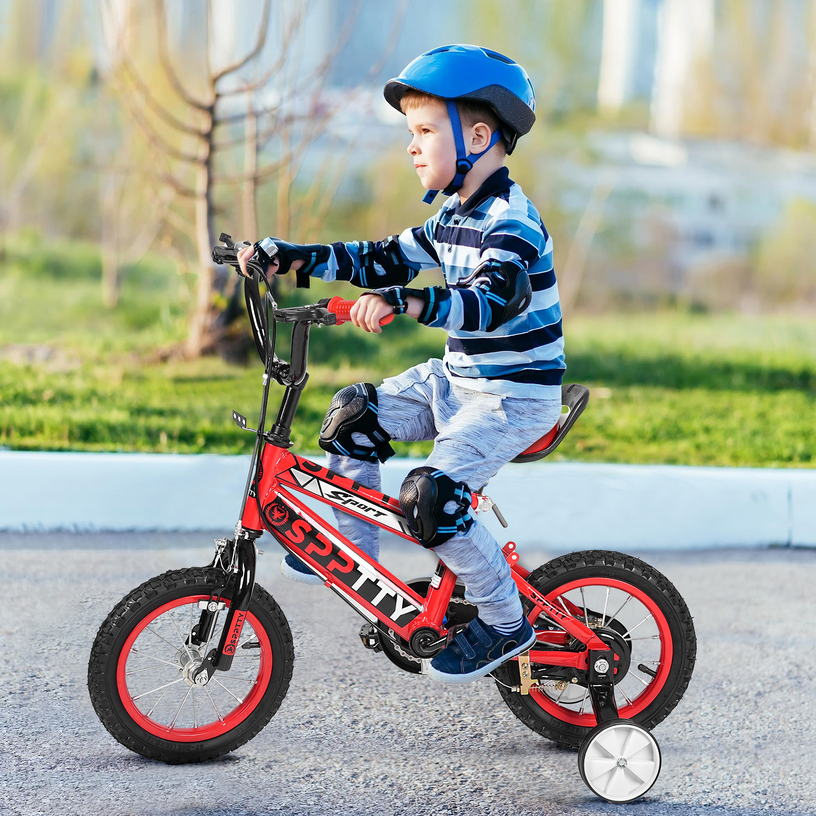 SPPTTY Kids Bike for 2-16 Years Old,12"-20" Bike for Boys Girls with Training Wheels,Dual Hands Brakes