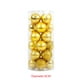 thumbnail image 2 of Matsuzay Gewe Yeeli Decoración del árbol de Navidad Adornos de Bolas Bola de plástico Brillante Casa Bar Decoraciones para Fiestas 4 cm Decoración del hogar dorado, 2 of 6