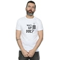 thumbnail image 4 of Looney Tunes Mens What's Up Doc Bugs Bunny Striped Cotton T-Shirt, 4 of 7