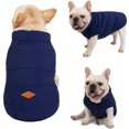 thumbnail image 4 of Azul Talla M en abrigos de invierno para perros ropa chaqueta para perros abrigo cálido forrado de invierno Bulldog francés Pug ropa para perros chaleco, 4 of 5