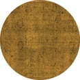 thumbnail image 1 of Ahgly Company Indoor Round Oriental Orange Industrial Area Rugs, 5' Round, 1 of 4