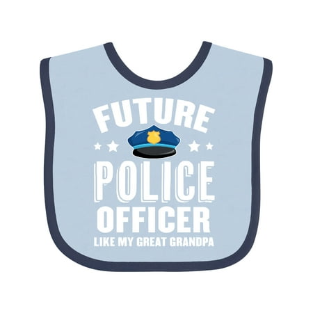 

Inktastic Future Police Officer Like My Great Grandpa Gift Baby Boy or Baby Girl Bib