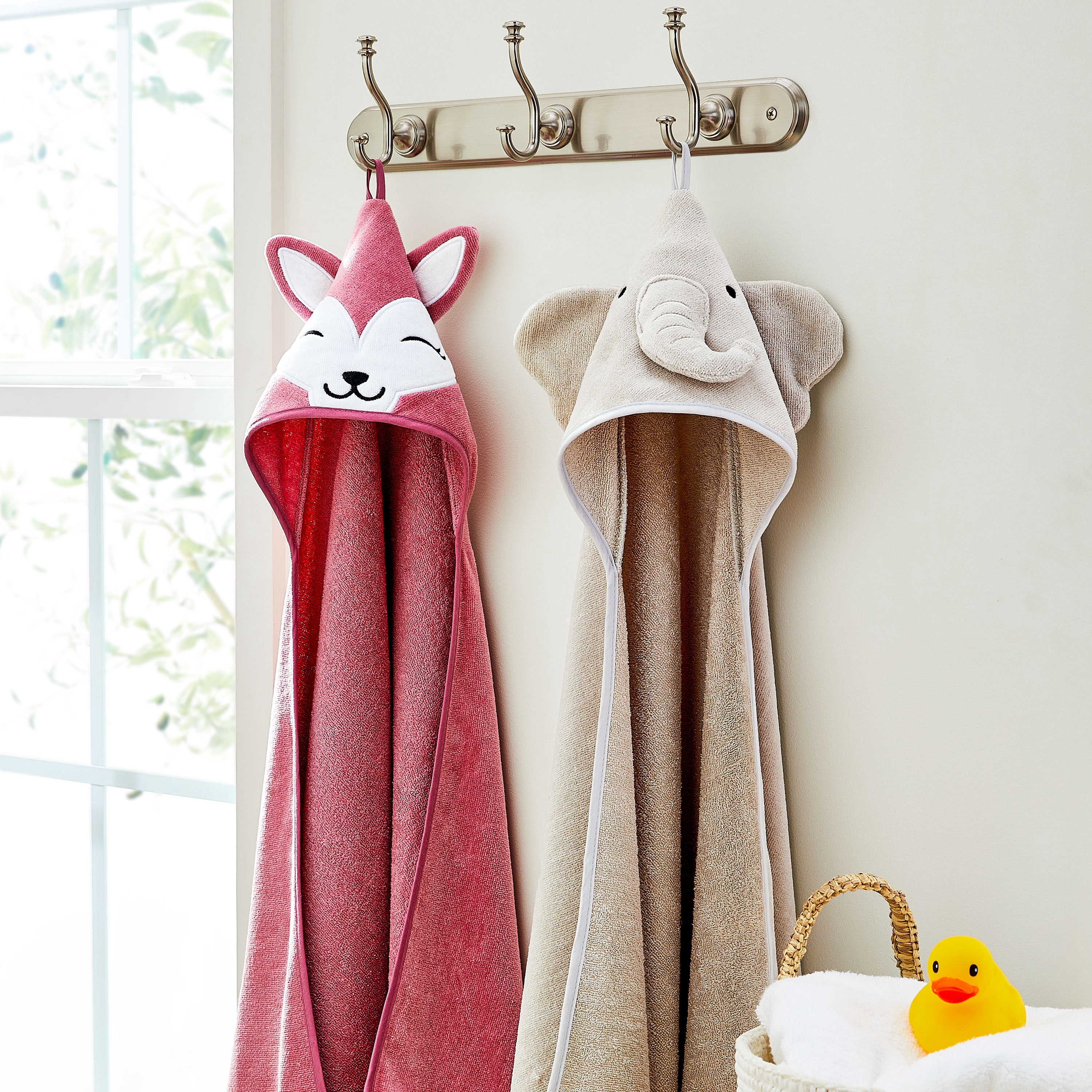 Parent's Choice Cotton Elephant Baby Hooded Towel