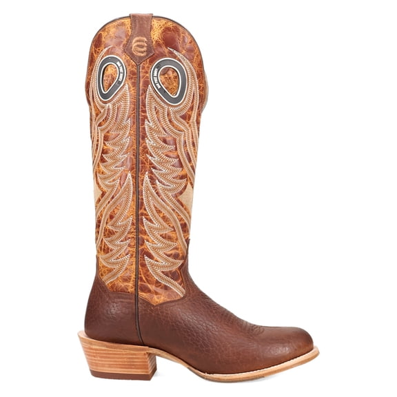 Dan Post Boots Mens Ranked Bison Embroidered Round Toe Pull On Cowboy  Tall