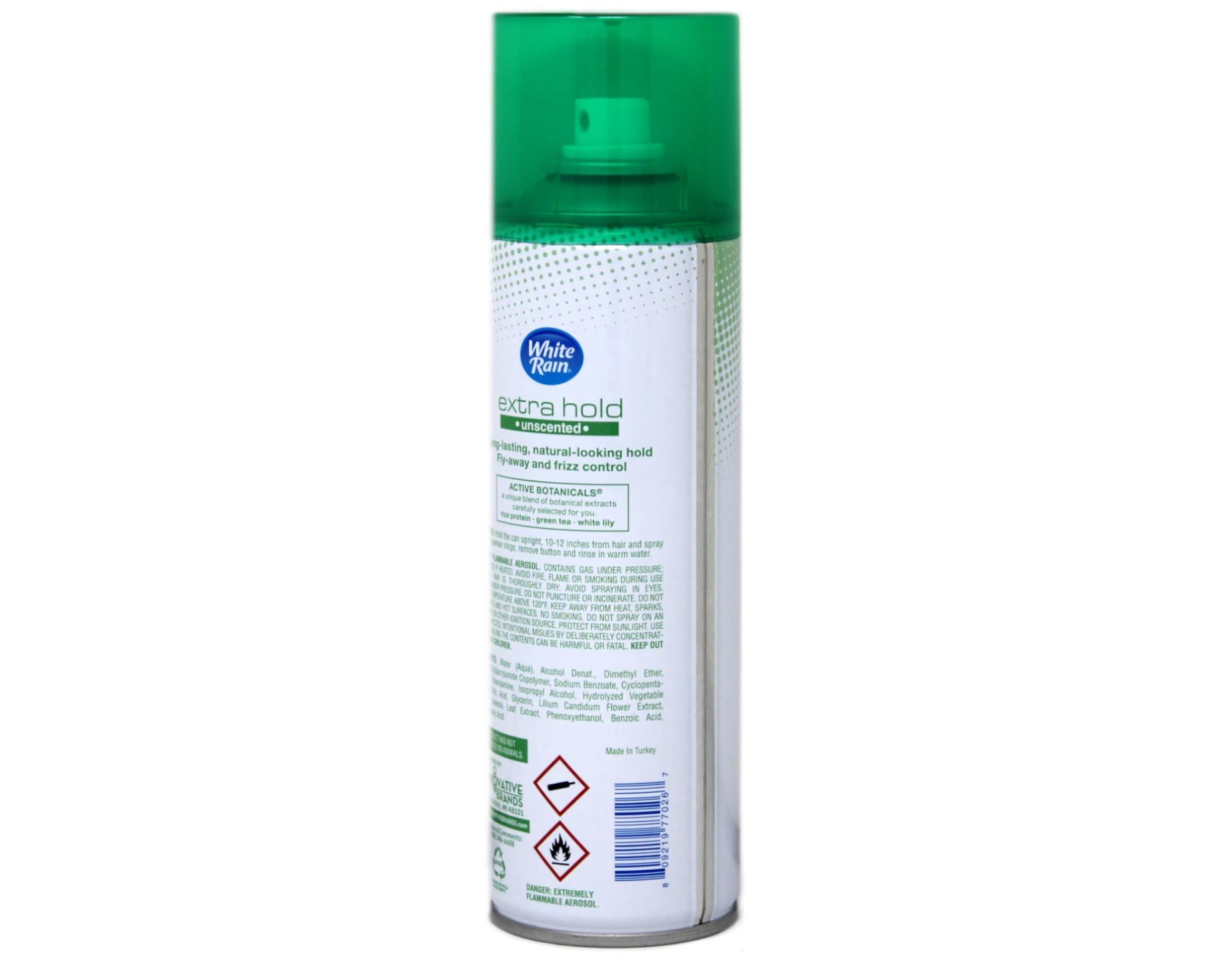 White Rain Unscented Hair Spray, Extra Hold 7 oz (Pack of 6)