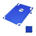 thumbnail image 2 of Portable Cornhole Board Set with 6 Bean Bags Corn Hole Toss Game Cornhole Games for Indoor and Outdoor Parties, Ideal for Teen, Adults, Camping Travel, Parties, Beach, Yard (Blue), 2 of 9