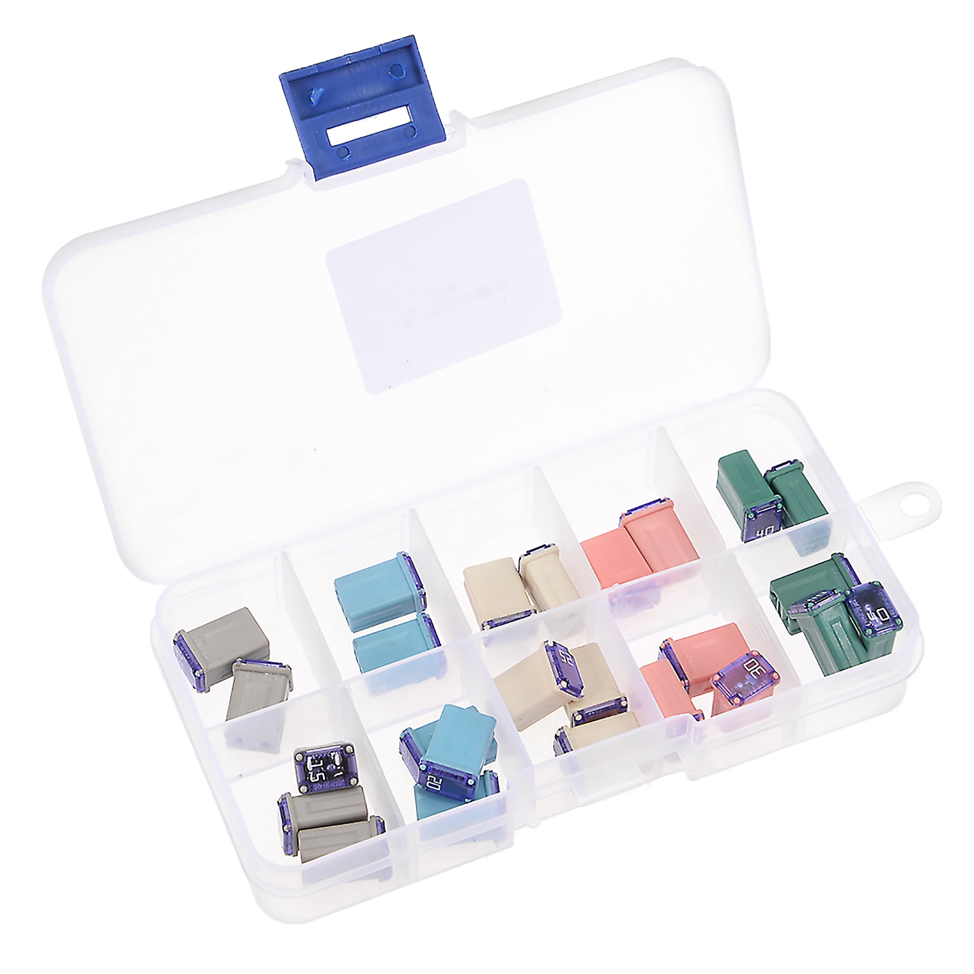 Uxcell 32V 15A 20A 25A 30A 40A Female Terminal Mini Cartridge Fuse Set 25 Pack