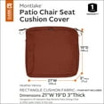 thumbnail image 5 of Classic Accessories 21"x19"x3" Red Patio Cushion Slipcover, Montlake, 5 of 17