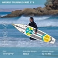 thumbnail image 4 of Riwcyla Inflatable Paddleboard Board 6 Inch Thick Surfboard Surf Set with Paddleboard Surf Fin Coiled Leash Inflator Pump and Carry Bag, 4 of 6