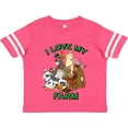 thumbnail image 3 of Inktastic I Love My Farm with Happy Farm Animals Boys or Girls Toddler T-Shirt, 3 of 5