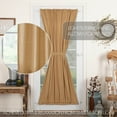 thumbnail image 3 of VHC Brands Simple Life Flax Khaki Cotton Farmhouse French Door Panel Curtain for Patio Side Door 72x40, 3 of 8