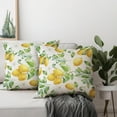 thumbnail image 4 of Yellow Lemon Pillow Covers 20x20 Set of 2 Spring Fruit Leaves and Floral Pillow Case Green White Watercolor Decorative Throw Pillows Summer Pillowcase Square Cushion Cover Decor for Sofa Bed, 4 of 6