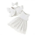 thumbnail image 1 of Robes d'Été à Fleurs Sans Manches pour Fillette, Robes Camisole et Ensemble Cardigan à Manches Courtes, Ensemble 2 Pcs pour Enfants 2-3 Ans, 1 of 7