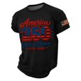 thumbnail image 2 of Mens 4th of July Shirts 250 Anniversary American Flag T Shirts Short Sleeve USA Shirt Independence Day Patriotic Tee Tops, 2 of 4