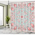 thumbnail image 4 of Ambesonne Paisley Shower Curtain, Floral Ornate Persian Print, 69"Wx70"L, Cadet Blue, 4 of 4