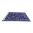 thumbnail image 2 of Ahgly Company Machine Washable Indoor Rectangle Oriental Blue Industrial Area Rugs, 2' x 5', 2 of 4
